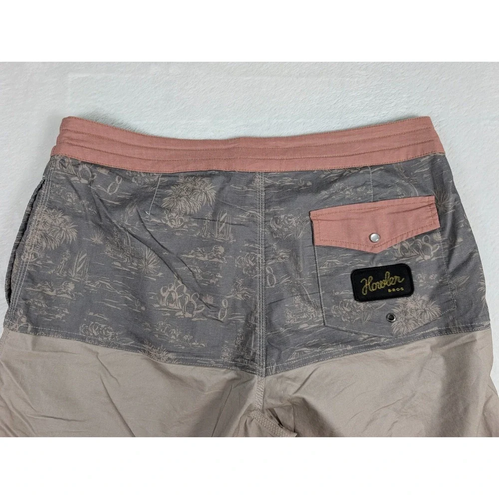 Howler Bros‎ Vaquero Boardshorts Mens 35 Stretch Pearl Snap